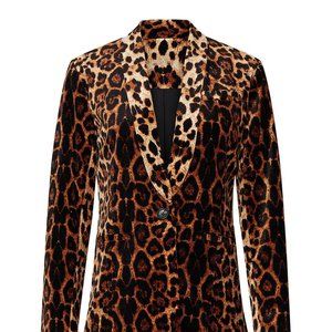 Cheetah Velvet Blazer